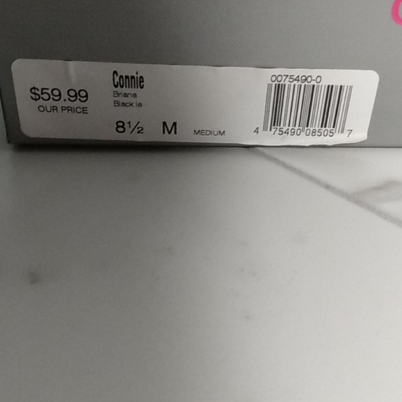 Connie Solid Black Wedge Slip on Dress Shoe - Picture 9 of 9